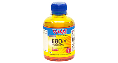 Чорнило Epson l800 wwm yellow флакон 200 гр (e80/y)