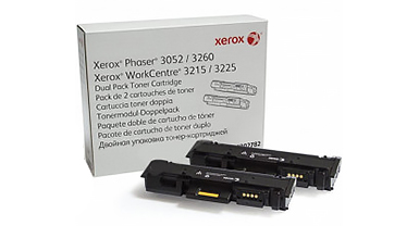Тонер картридж Xerox phaser 3052/3260/wc 3215/3225 комплект 2 шт (106r02782)