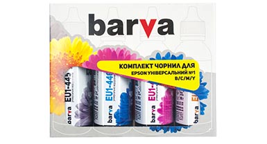 Комплект чернил Epson barva b/c/m/y 4*90 гр (eu1-090-mp)